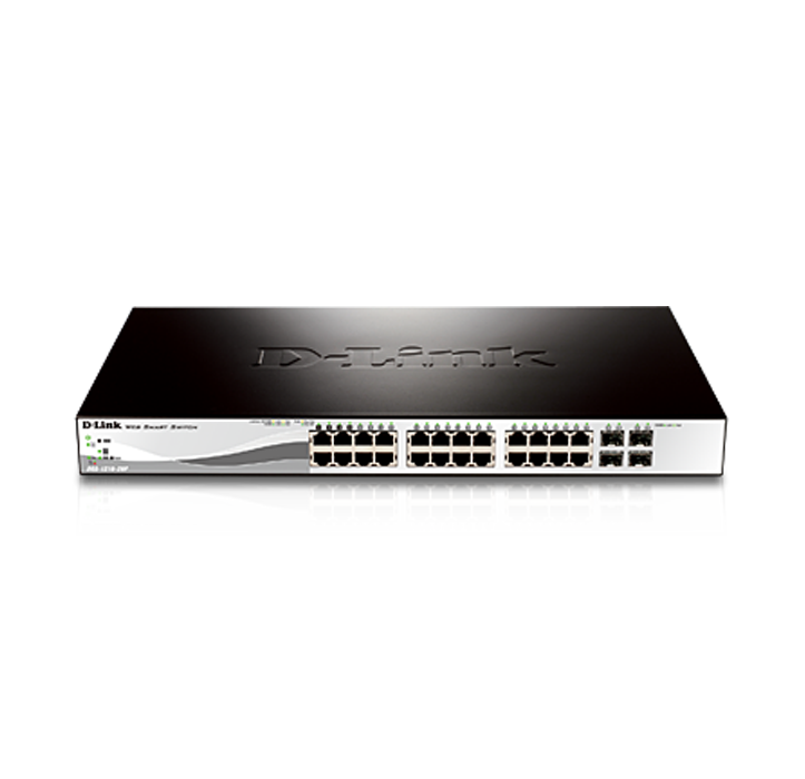 DLINK 24-Port 10/100/1000Mbps with 4-Port SFP WebSmart Switchwith PoE