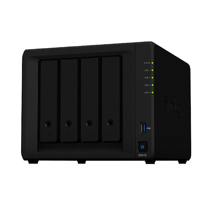 SYNOLOGY DS418 QUAD-CORE 1.4GHz 4 BAY NAS ENCLOSURE